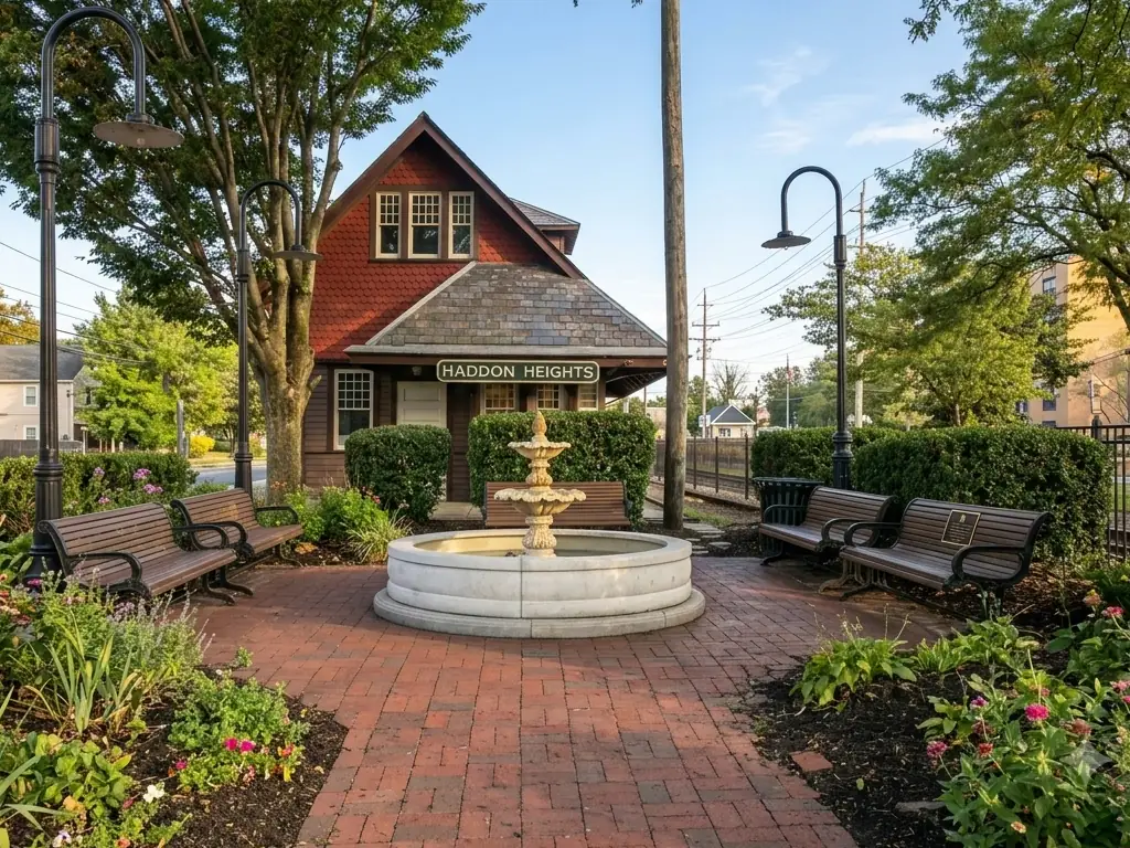 The historic Haddon Heights, NJ train station — a landmark in this charming Camden County borough.